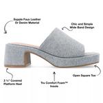 Сандалии Journee Bessa Platform Sandal, Light Denim Blue - фото 3