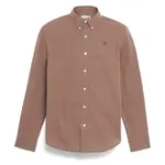 Рубашка с длинным рукавом Timberland Stretch Poplin, коричневый - фото 3