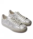 Кожаные кроссовки поле Veja, серый - фото 3