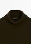 Джемпер Massimo Dutti SHORT KNIT SWEATER, Dark Brown - фото 8