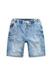 Джинсовые шорты Bermuda Destroyed STHUGE, беленый деним - фото