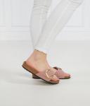 Тапочки кожаные Birkenstock Madrid, розовый - фото 2