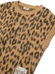 Nº21 Kids жаккардовый топ с леопардовым принтом, коричневый - фото 3