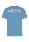 Футболка с принтом CREWNECK Pure Path, синий - фото 5