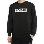 Толстовка Men's adidas Printing Alphabet Round Neck Pullover Long Sleeves Black, черный - фото 3