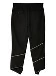 Black Comme Des Garçons укороченные шерстяные брюки на молнии, черный - фото 2