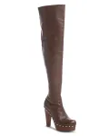 Женские сапоги Lola выше колена Chloé, коричневый - фото