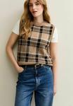Джемпер New Look CHECKED SLEEVELESS, Brown Pattern/Brown - фото 4