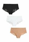 Брифы Next 3 PACK , Black White Praline Nude/Black - фото