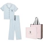 Пижамный комплект Victoria's Secret в сине-белую полоску (подарочный набор) - фото 4