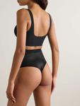 Легкие корректирующие стринги из эластичного джерси Commando, черный - фото 3