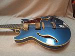 Электрогитара Ibanez Artcore Expressionist AMH90-PBM Prussian Blue Metallic - фото 3