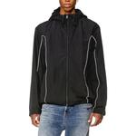 Куртка с капюшоном на молнии J-Hivessin DIESEL, черная - фото 4