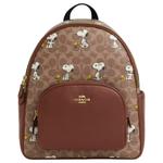 Сумка рюкзак из прорезиненной ткани COACH, basic set (bag+dust bag) - фото