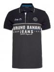 Рубашка-поло антрацитово-черного цвета Bruno Banani - фото