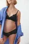 Мама кружевной бюстгальтер для кормления H&M, черный - фото