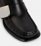 Кожаные туфли-лоферы Burberry, черный - фото 6