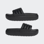 Шлепанцы Adilette на платформе Adidas, цвет Core Black/Core Black/Core Black - фото 7