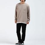 Футболка мужская Beams, серый/зеленый - фото 5