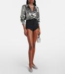 Джинсовые шорты Self-Portrait, черный - фото 2