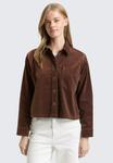 Блуза TOM TAILOR DENIM BOXY FIT, Soft Chocolate Brown/Brown - фото