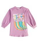 Хлопковое платье Stella McCartney Kids, фиолетовый - фото