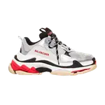 Кроссовки Balenciaga Wmns Triple S Red Silver White2019, красный - фото