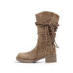 AFJI Ботильоны женские коричневые/хаки - фото