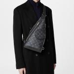 LOUIS VUITTON Двойная сумка через плечо черная - фото 8