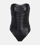 Купальник-бандо Basics со сборками KARLA COLLETTO, черный - фото