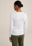 Топ с длинными рукавами WE Fashion, белый - фото 5