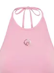 Топ-халтер с логотипом Marine Serre, розовый - фото 2