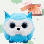 Ty Плюшевая кукла Bubbles Blue Husky высотой 8 см - фото 9