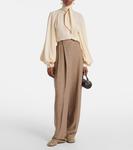 Балетки с рыбьей сеткой Floaty Loro Piana, Rocher Gold/Silver D - фото 3