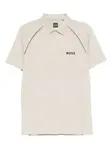 Поло с логотипом Boss, нейтральный - фото
