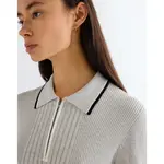 Поло Wrangler Quarter Zip с коротким рукавом, серый - фото 6