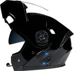 Шлем откидной stdpcxz Bluetooth для мотоцикла, черный - фото