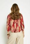 Блуза Minus MSRIKKI, Grenadine Print/Red - фото 3
