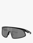 OO9484D Unisex солнцезащитные очки Wrap Oakley, Matte Black - фото