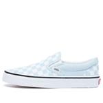 Кроссовки classic slip-on 'baby blue checkerboard' Vans, белый - фото