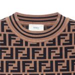 Детский свитер FENDI, коричневый - фото 11