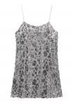 Платье PULL&BEAR SEQUINNED STRAPPY-SHORT, Silver-Coloured - фото 8