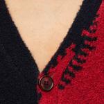 Трикотажный свитер мужской красно-синий LOEWE - фото 6