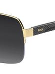 BOSS square-frame солнцезащитные очки, золотой - фото 4