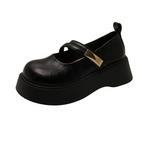 Туфли Мэри Джейн на платформе женские KLAOSD, Black - фото