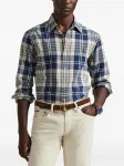 Оксфордская рубашка в клетку Polo Ralph Lauren, синий - фото 3