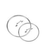 Универсальные крышки для сковородок диаметром 10 и 12 дюймов, набор из 2 шт All-Clad, серебряный - фото