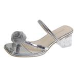 TAFN Скользящие сандалии для женщин Silver - фото