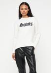 Джемпер AllSaints CREW, Chalk White/Black/Black - фото 4