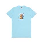 Футболка Jersey с принтом слогана Aape, синий - фото